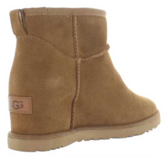 UGG Femme Mini Suede Ankle Wedge Boots - Picture 3 of 16